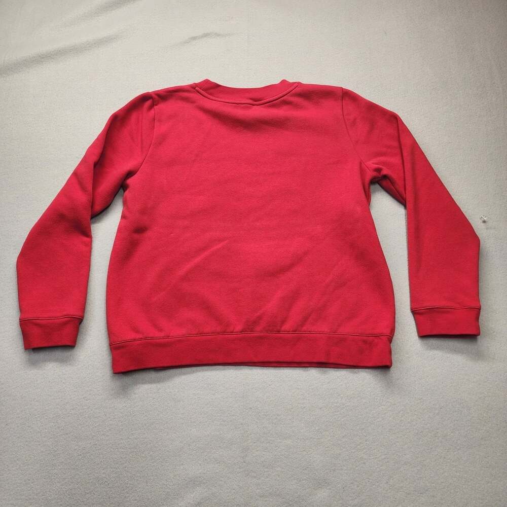 Talbots Red Beaded Mingle and Jingle Sweatshirt Size L - Picture 2 of 6